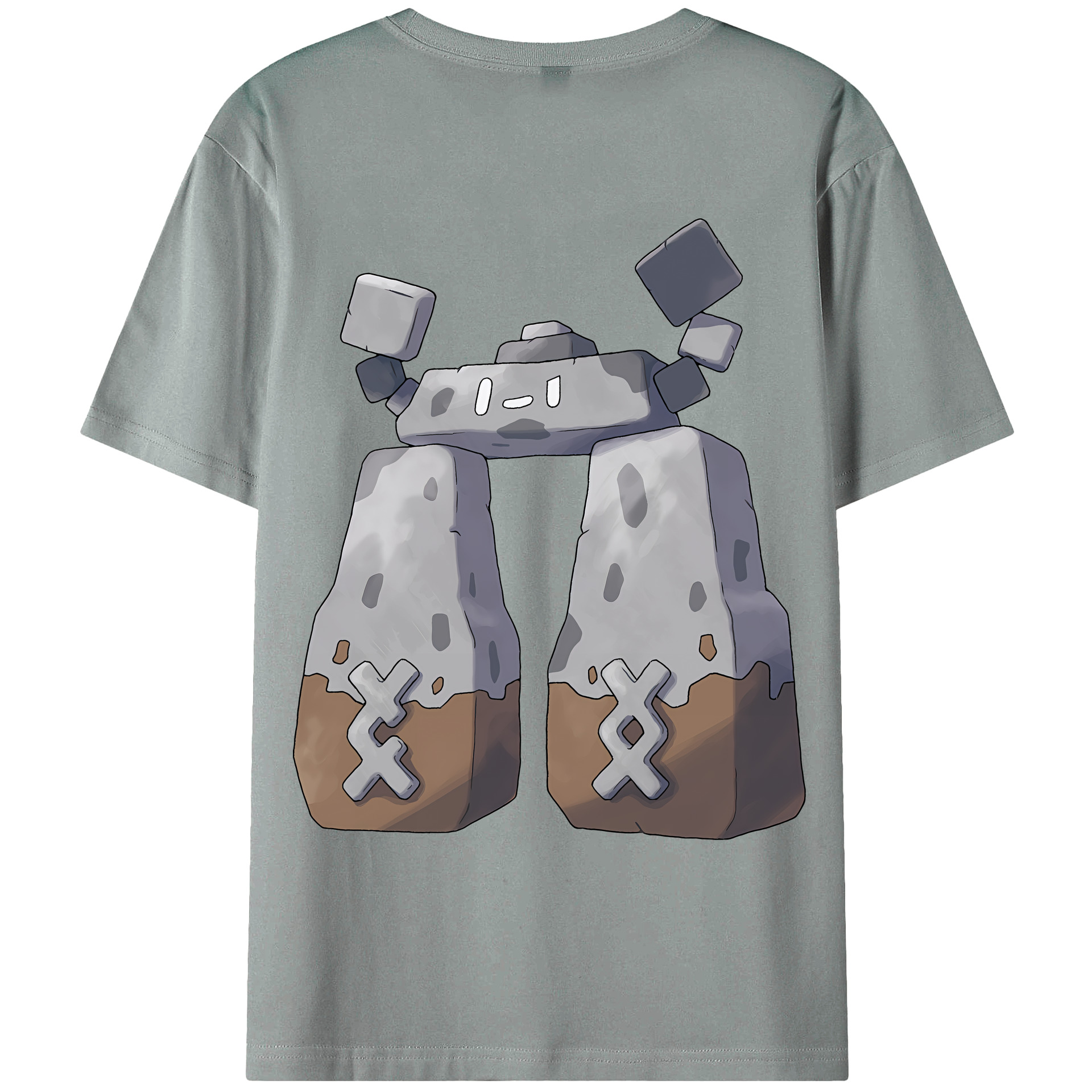 （画像用） ポケットモンスター Pokémon 綿100％ メンズ半袖Tシャツ（バックプリント） 通気性